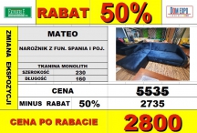 Mateo - narożnik z funkcją spania i pojemnikiem